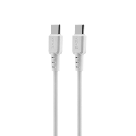 Ładowarka sieciowa 2xUSB-C PD 65W GaN +1xUSB QC3.0 kabel Typ C - Typ C Vidvie PLE262 biała